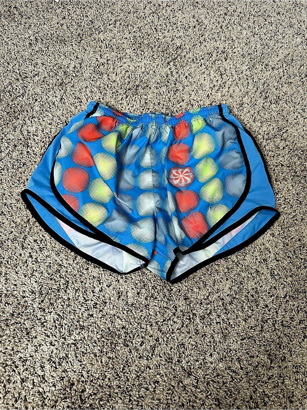 Nike Dri-FIT Women Medium Blue & Green Swim Trunks